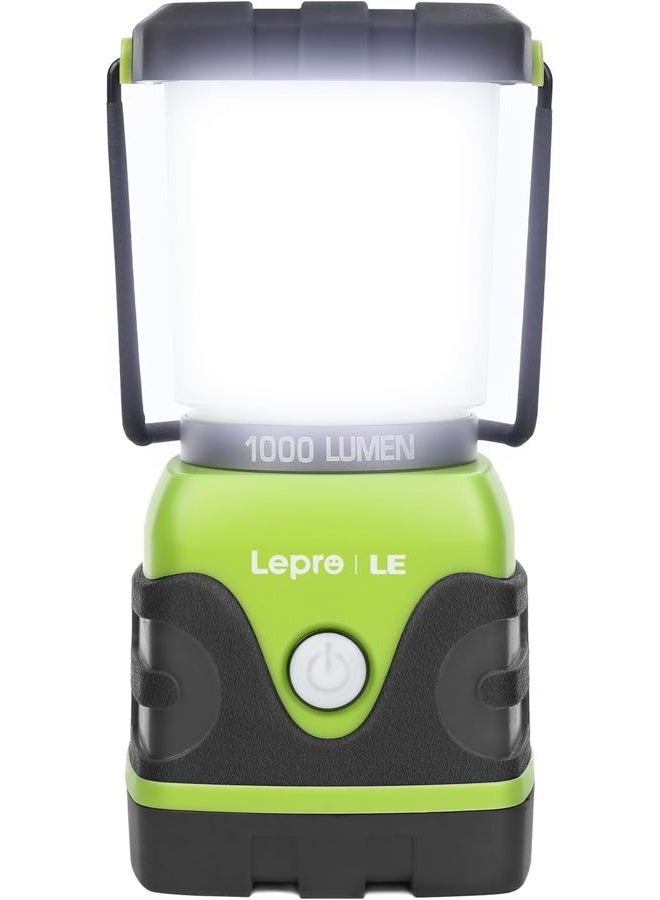 Lepro Camping Lantern, 1000 Lumen Camping Lights Battery Powered, Not rechargeable, Dimmable Warm White and Daylight Modes, For Power Cuts, Emergency Lighting, Suit for Hiking, Fishing, Tents, etc. - Image 1
