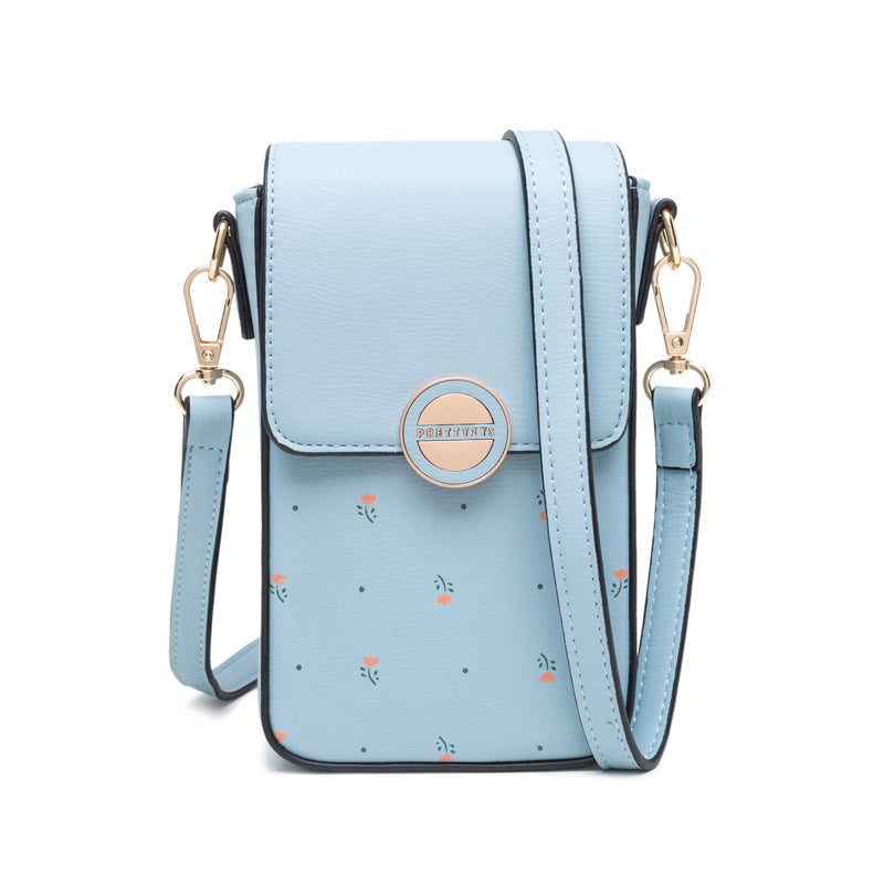 Pritti Mobile Phone Bag 2021 Korean New Arrival Women'S Japanese And Korean Fashionable Printed Portable Shoulder Crossbody Zipper Small Bag - Image 1