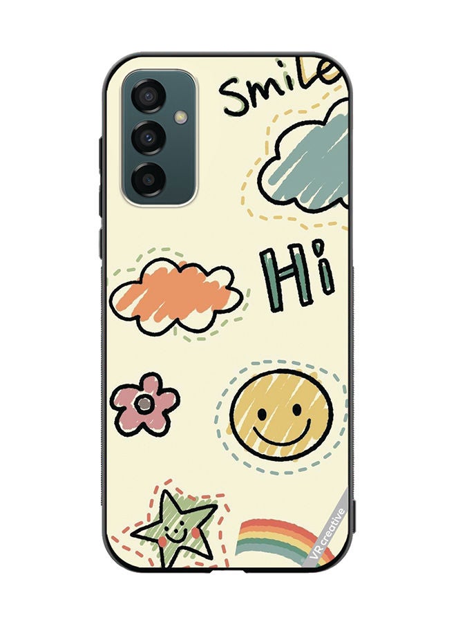 VR CREATIVE Protective Case Cover For Samsung Galaxy F23 Smile Design Multicolour - Image 1