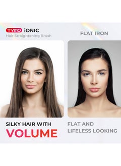 TYMO One-Step Hair Straightening Brush With Negative Ions, Ceramic Heating, 16 Temperature Settings, Lcd Display, And Anti-Scald Safety Design For All Ages  - Image 5