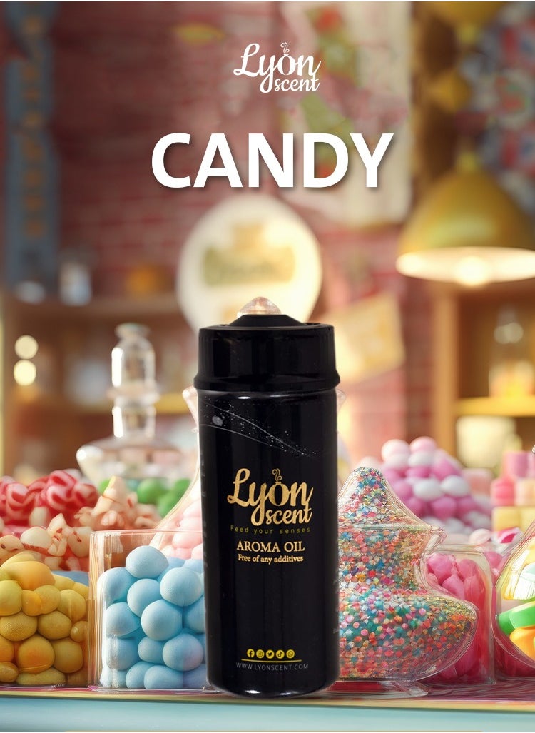 LYON SCENT - Lyon Scent Aroma Oil, 100% Pure Oil, Perfume for Air Freshener, Diffuser Aroma, Fragrance Oil, Air Freshener Oil refill, Essential Scented Oil, Luxurious Scent (Candy) - Image 1