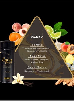 LYON SCENT Lyon Scent Aroma Oil, 100% Pure Oil, Perfume for Air Freshener, Diffuser Aroma, Fragrance Oil, Air Freshener Oil refill, Essential Scented Oil, Luxurious Scent (Candy)  - Image 3