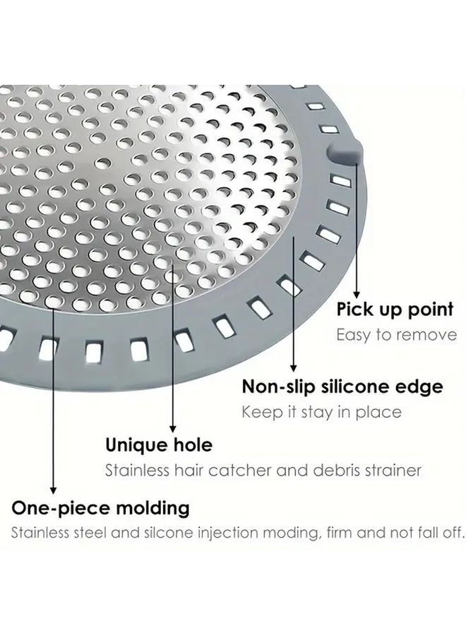 Stainless Steel Shower Hair Catcher Drain Filter Style2 - Image 5