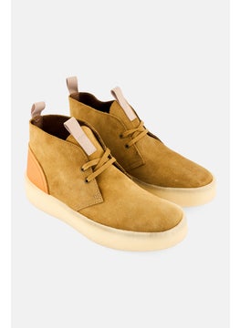 clarks Men Desert Cup Lace Up Ankle Boots, Tan  - Image 1