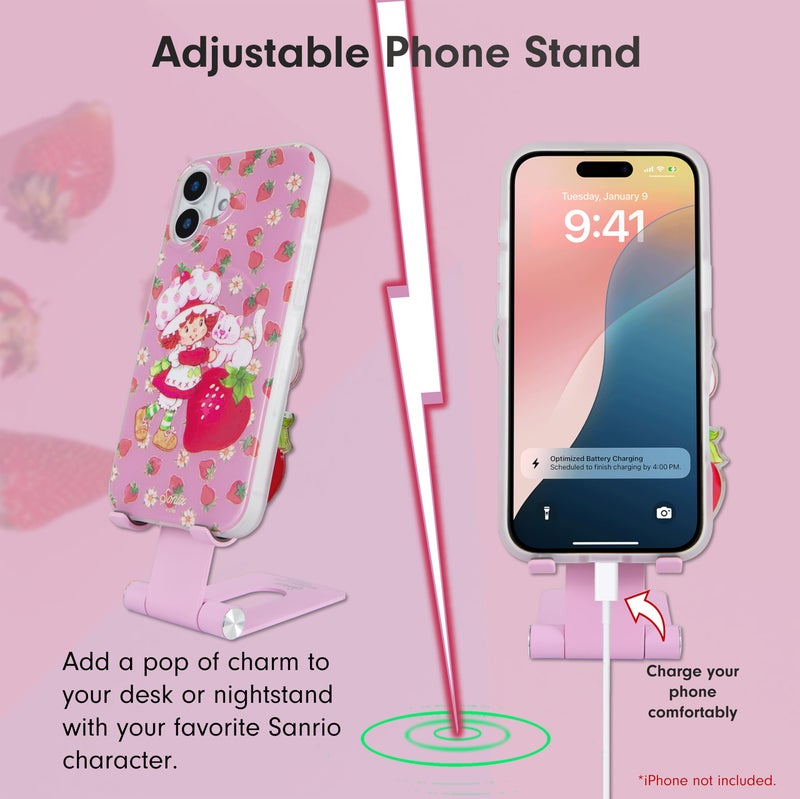 Sonix Character Phone Stand | Adjustable Cell Phone Holder, Desk Stand, Dock | Strawberry Shortcake Vintage - Image 4