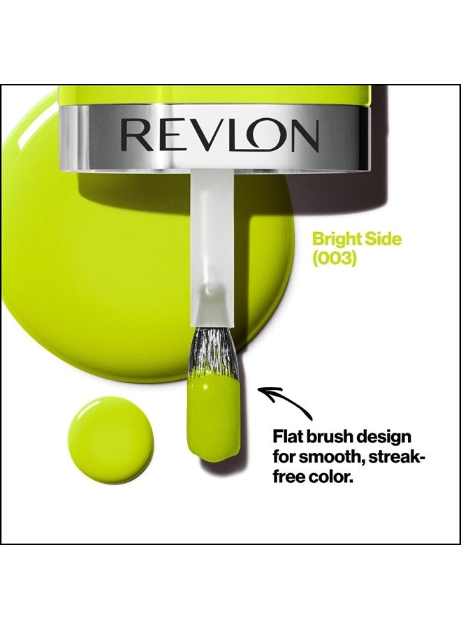 Revlon Ultra HD Snap Nail Polish, Glossy Nail Color, 100% Vegan Formula, No Base and Top Coat Needed, 003 Bright Side, 0.27 fl. Oz. - Image 2