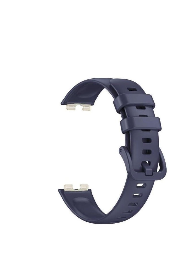 Sport Silicone Smart Watch Band Replacement Strap For Huawei Honor Band 8 (Blue ) - Image 1