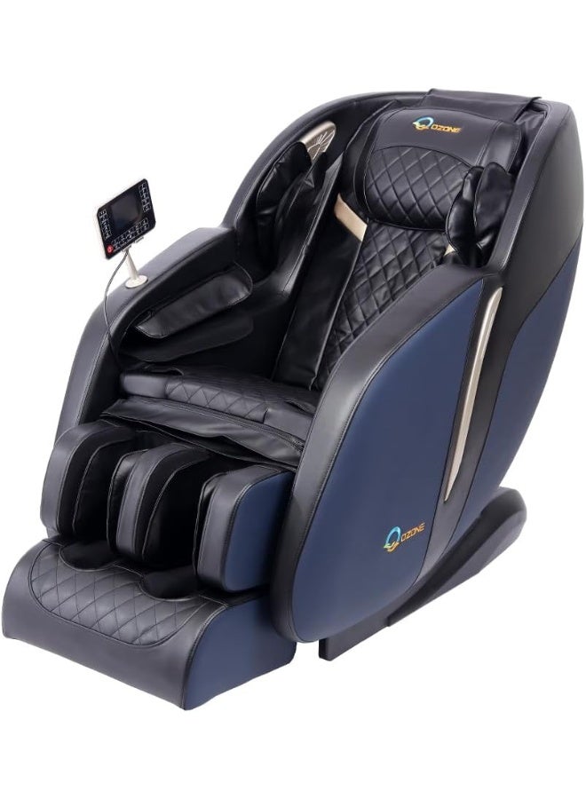 أوزون كرسي تدليك كامل للجسم OZONE 4D Zeus OZ-6 | تدليك انعدام الجاذبية | وسائد هوائية | علاج حراري | وظيفة الاستلقاء | شاشة لمس | شياتسو كامل للجسم | كبسولة فضاء (أسود) - Image 3