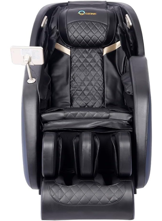 أوزون كرسي تدليك كامل للجسم OZONE 4D Zeus OZ-6 | تدليك انعدام الجاذبية | وسائد هوائية | علاج حراري | وظيفة الاستلقاء | شاشة لمس | شياتسو كامل للجسم | كبسولة فضاء (أسود) - Image 5
