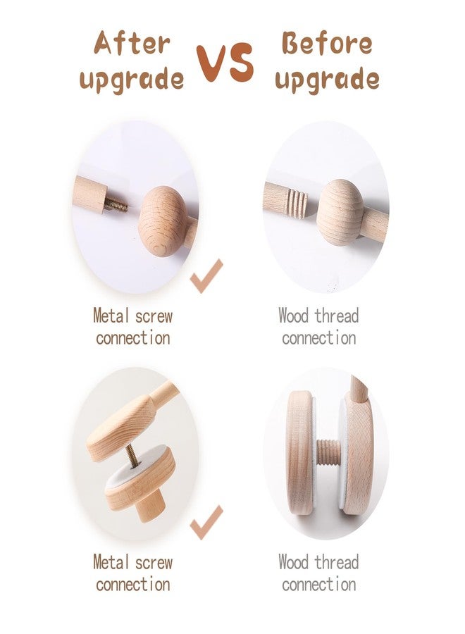 let's make Updated Wooden Mobile Arm for Crib 30 inches-Baby Mobile Hanger for Crib Nursery Mobile Holder 360° Rotatable for Hanging Mobiles Plush Dolls | Gift for Baby Shower & Nursery Decoration - Image 2