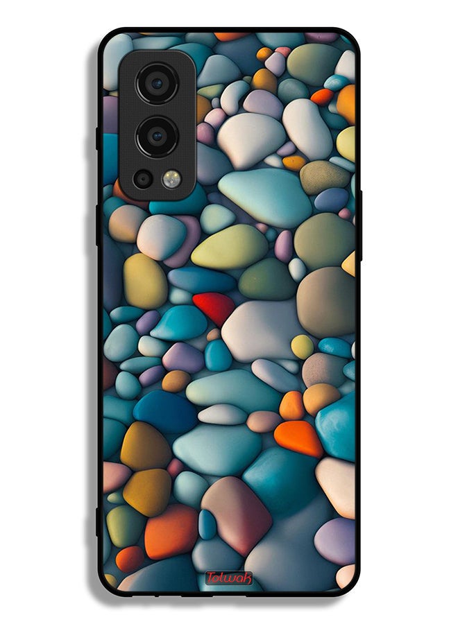 Tolwak OnePlus Nord 2 5G Protective Case Cover Stones Abstract Pattern - Image 2
