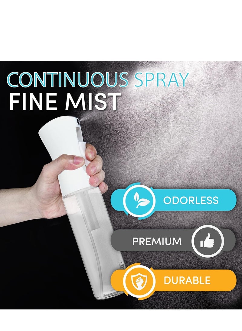 تي نيوفون زجاجة رذاذ للشعر - زجاجة رذاذ متواصلة لتصفيف الشعر، والتنظيف، والنباتات، والحيوانات الأليفة، والحلاقين، والصالونات، وروائح الزيوت العطرية (شفافة 10.1 أونصة) - Image 4