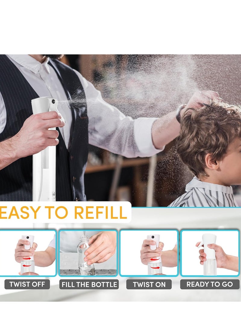 تي نيوفون زجاجة رذاذ للشعر - زجاجة رذاذ متواصلة لتصفيف الشعر، والتنظيف، والنباتات، والحيوانات الأليفة، والحلاقين، والصالونات، وروائح الزيوت العطرية (شفافة 10.1 أونصة) - Image 5