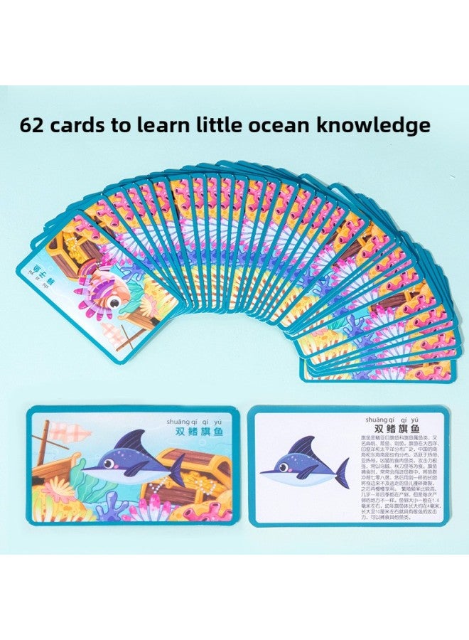 Loquat # @ Magnetic Fishing Toy Children 1-3 Years Old 2-2 Years Old And A Half Boys And Girls 6 Children Baby Gift-Color:¥¥¥double-sided-large Magnetic-(portable) Storage Box 【31 Fish + 2 Rods + Scene Pic - Image 2
