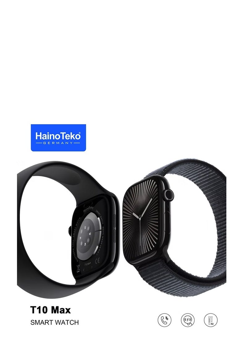 Haino Teko Hainoteko Smart Watch T10 Max Two Straps with AMOLED Display & Health Tracking - Image 2