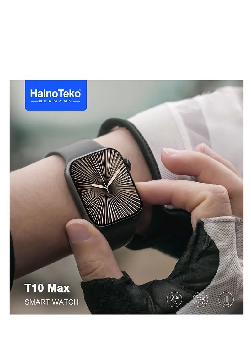 Haino Teko Hainoteko Smart Watch T10 Max Two Straps with AMOLED Display & Health Tracking - Image 3