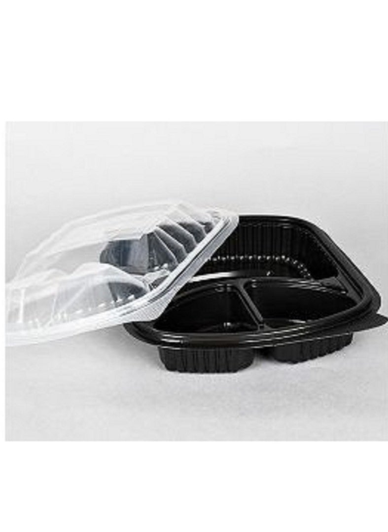 Generic 100 PCS 3 Compartment Containers With Lid  - Image 3