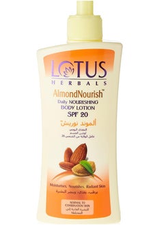 لوشن الجسم المغذي اليومي باللوز من Lotus Herbals | يرطب ويغذي البشرة | عامل حماية من الشمس SPF 20 | للبشرة العادية/المختلطة | 250 جرام - pzsku/Z5CB7E393BCF312F73C3CZ/45/_/1740036881/99401c90-1163-4821-b072-cfe184efc2b5