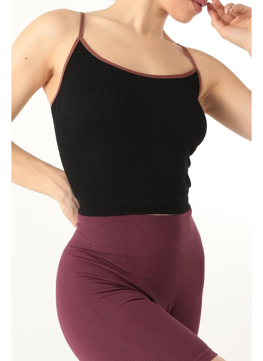 Miorre - Patterned Thin Strap Bustier - Image 1