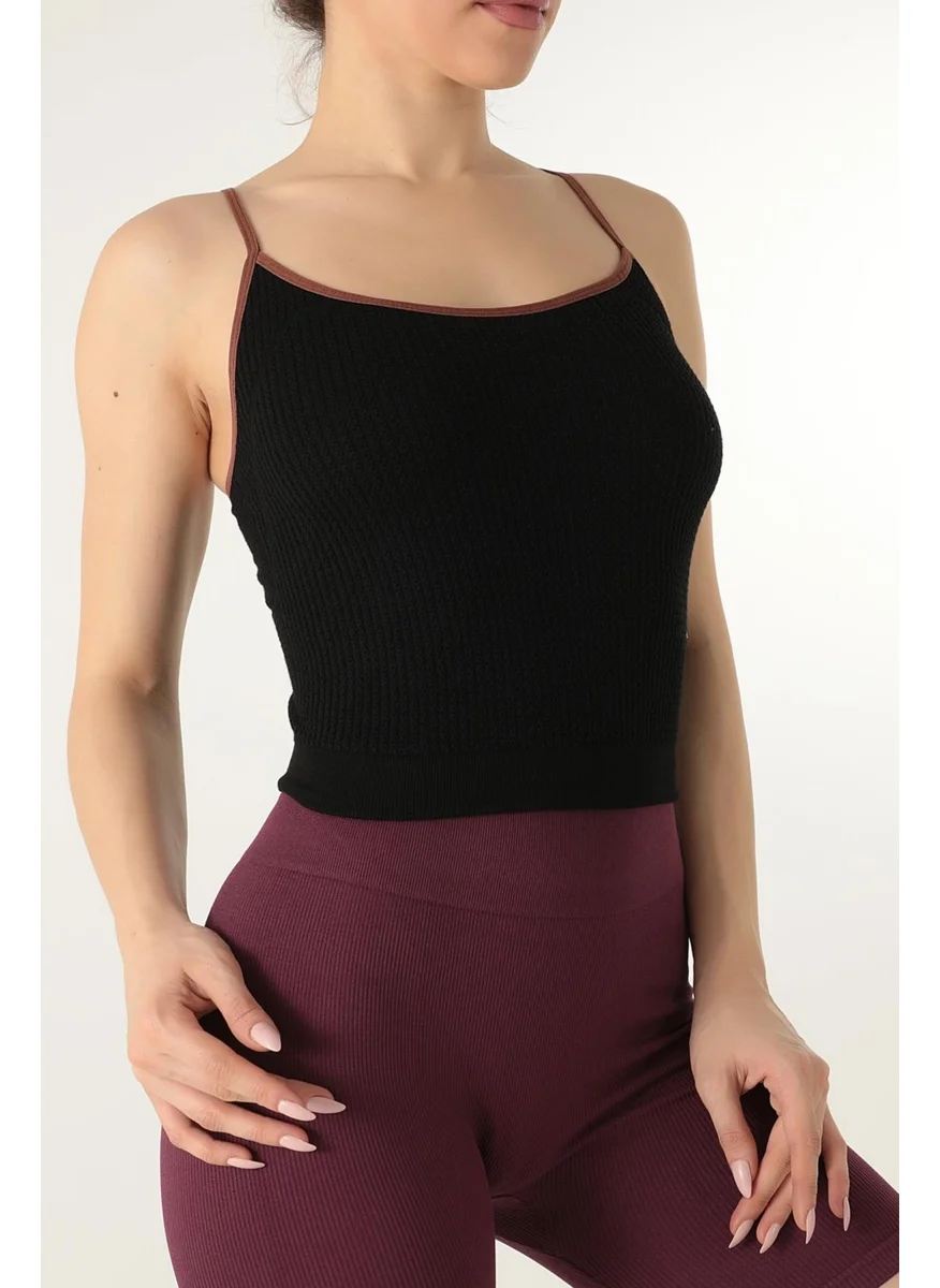 Miorre Patterned Thin Strap Bustier