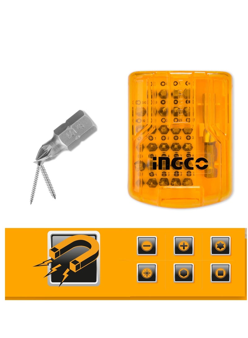 إنجكو مجموعة رؤوس مفكات INGCO، 30 قطعة - AKSD08301 - Image 3