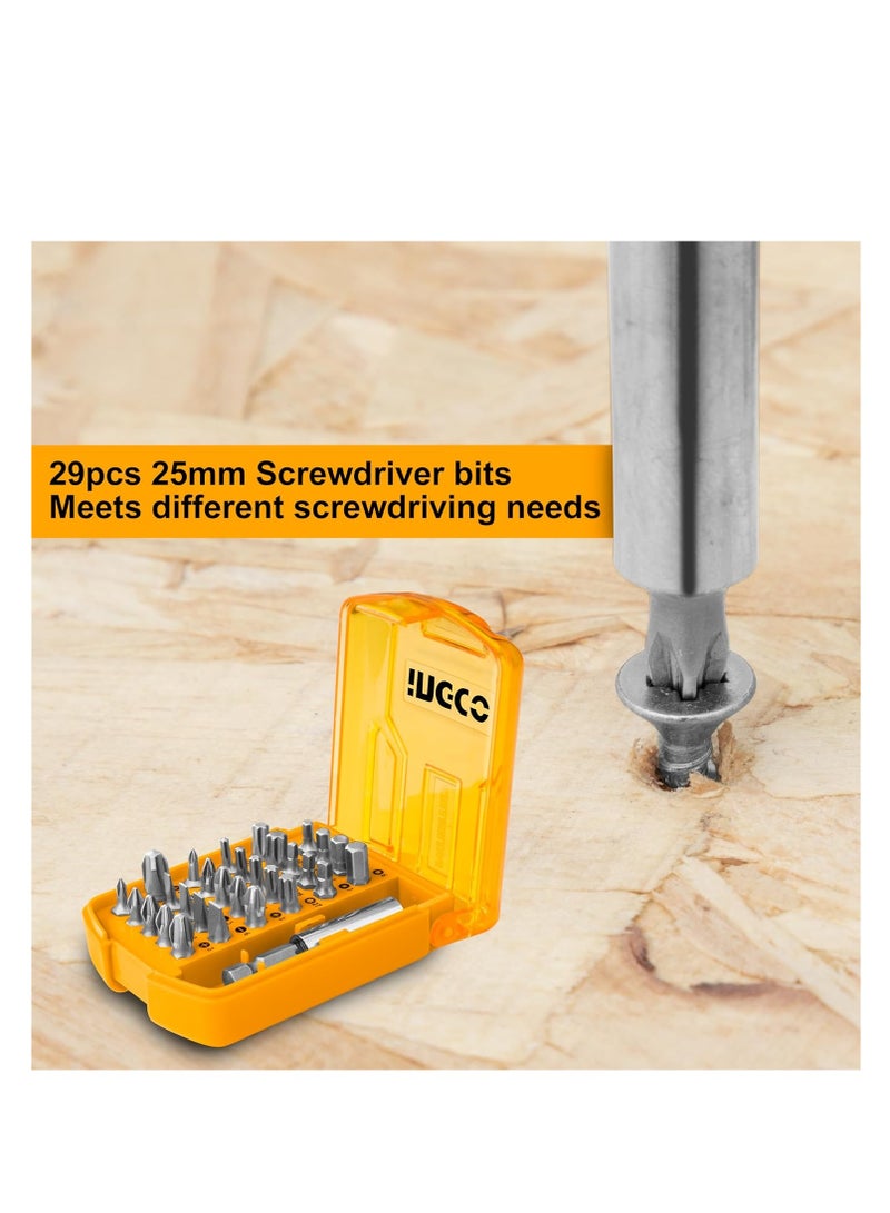 إنجكو مجموعة رؤوس مفكات INGCO، 30 قطعة - AKSD08301 - Image 2