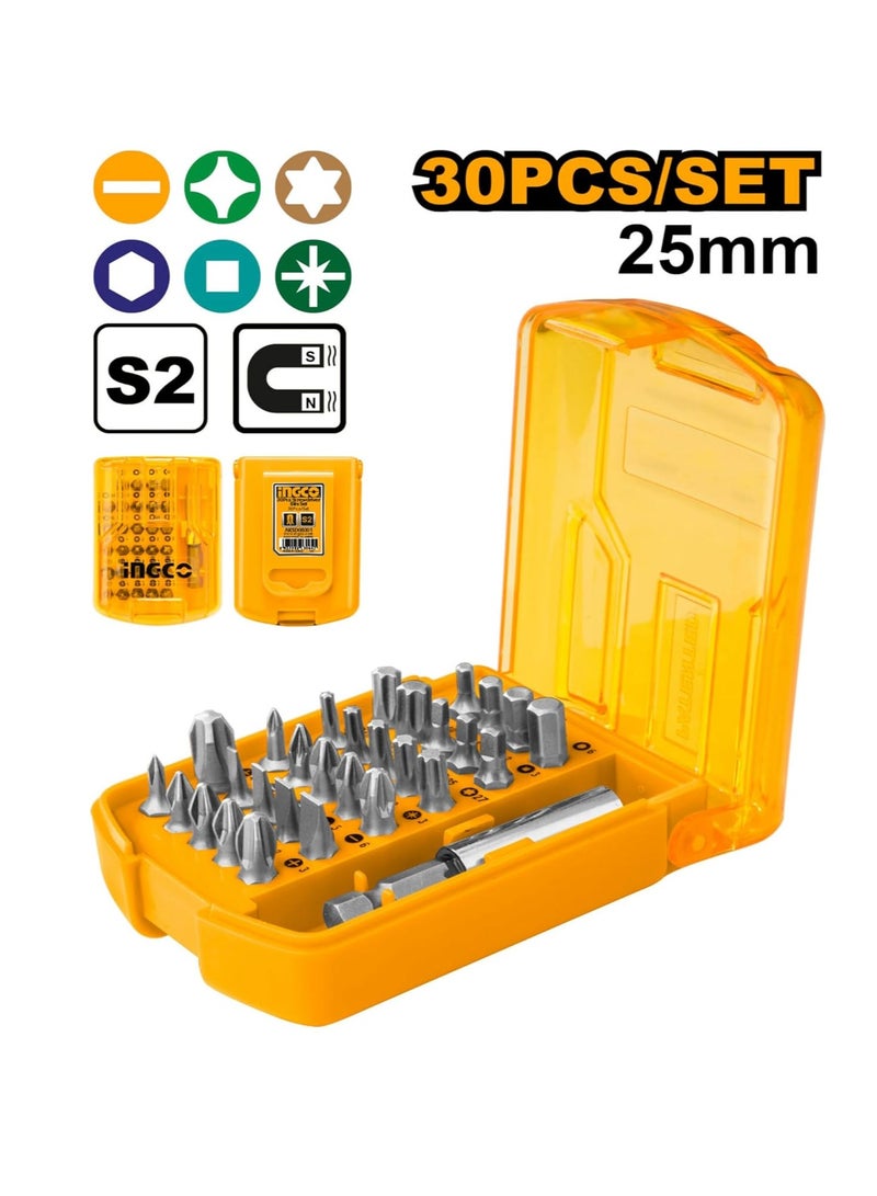 إنجكو مجموعة رؤوس مفكات INGCO، 30 قطعة - AKSD08301 - Image 4