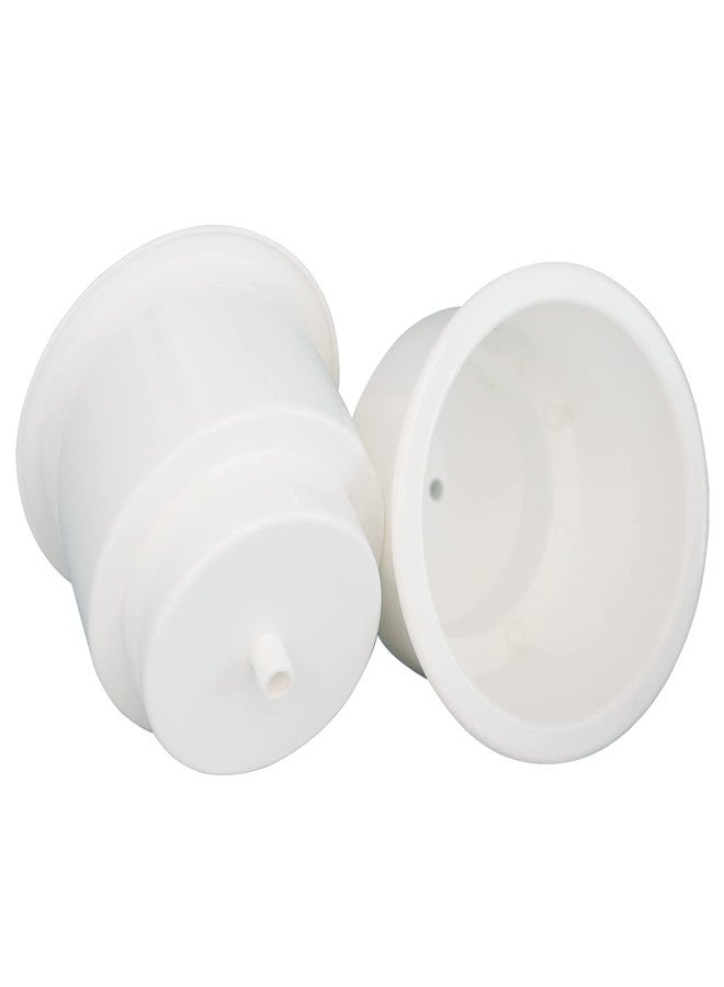 Yuanhe White Plastic Cup Drink Holder Insert with Drain for Boat Car Marine Rv, 4PCS - Image 2