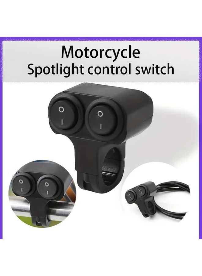 1 Pc Three Wire Motorcycle Control Switch Hands Free Light Bar Accurate Highly Responsive Robust Long Lasting User Friendly Easy Install Modification Accessory - Image 1