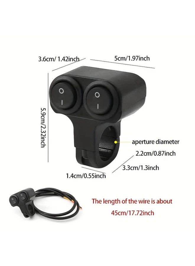 1 Pc Three Wire Motorcycle Control Switch Hands Free Light Bar Accurate Highly Responsive Robust Long Lasting User Friendly Easy Install Modification Accessory - Image 2