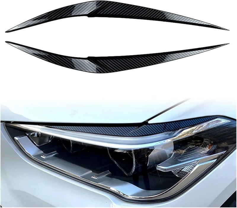 Vuzmode Carbon Fiber Headlight Eyebrow Trim for BMW X1 F48 - Image 2