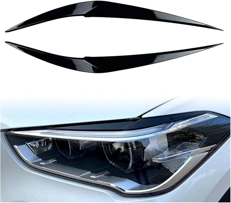 Vuzmode Carbon Fiber Headlight Eyebrow Trim for BMW X1 F48 - Image 5