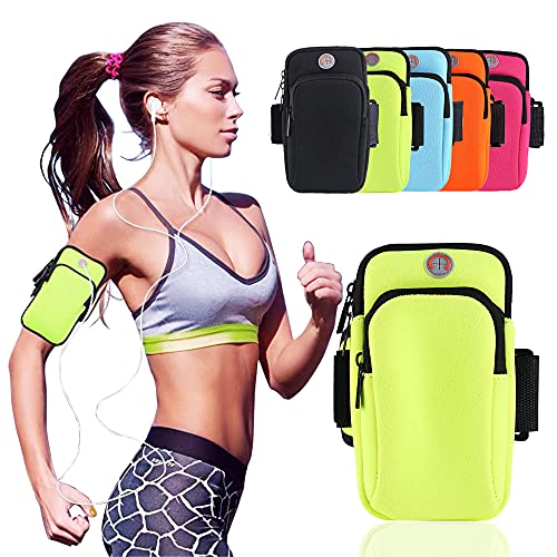 Sunkizzrs® Armband for Running - 6.8 Inch Waterproof Washable Mobile Holder Arm Band for Fitness Gym Outdoor Sports, Armband for iPhone/Vivo/Oppo/Samsung/Sony/Motorola/Xiaomi Redmi (Green) - Image 1