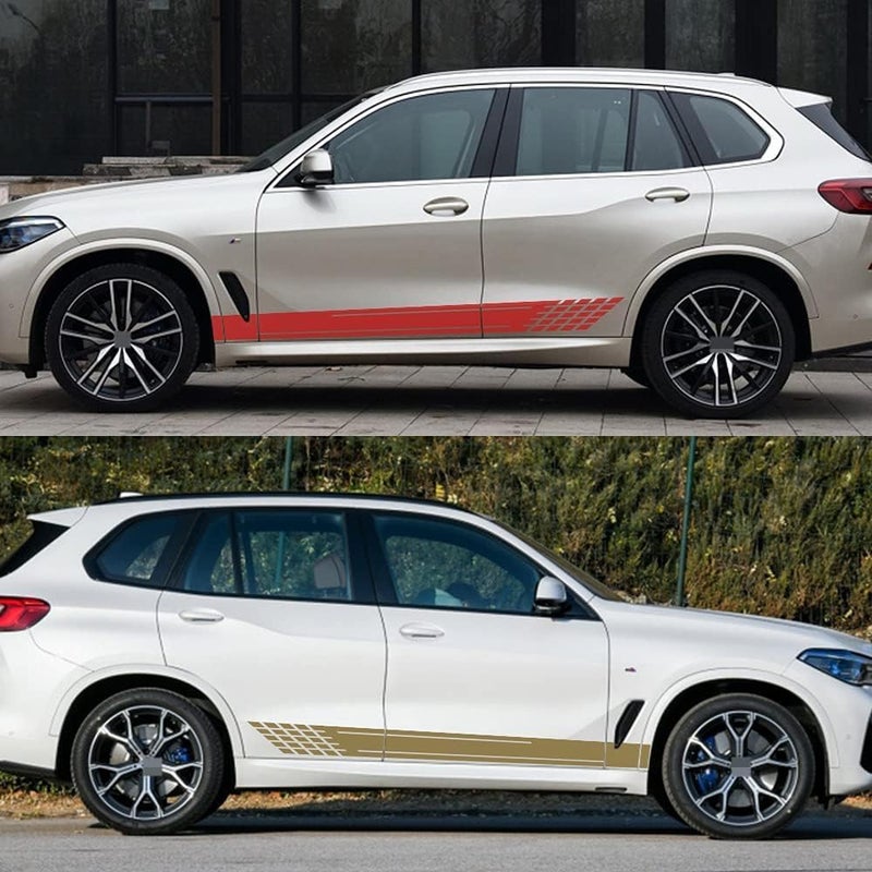 ملصق لحافة باب السيارة الجانبي لطراز BMW X5 F15 E70 E53 G05، ملصقات خطوط لحافة باب السيارة الجانبي، زينة للهيكل، إكسسوارات أوتوموتيفية، باللون الأحمر - Image 3