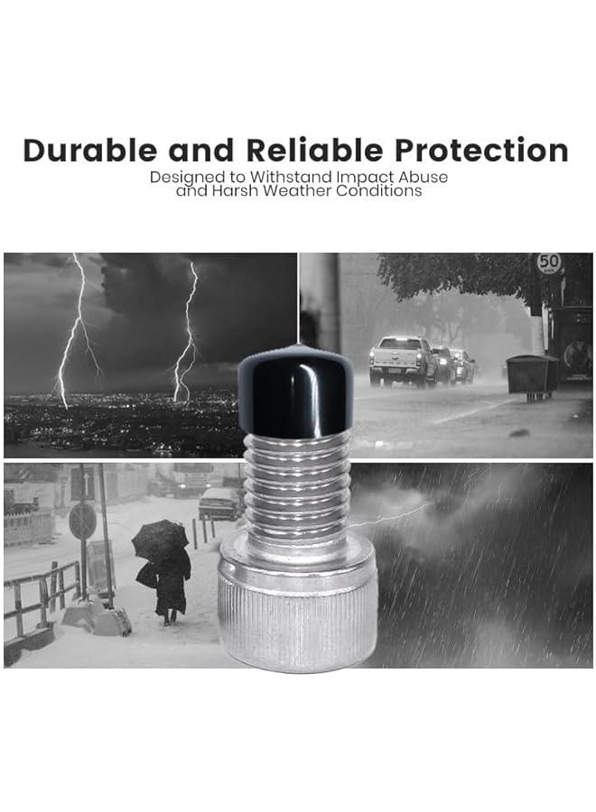 Arabest Rubber Pipe Cap End Caps 2 Inch Round Black Vinyl Covers Pack of 4 Hardware Plugs for Pipes Dock Poles PVC Flexible Push On Design Metal Tubing Post Rubber Cover Snug Fit 1 Deep - Image 4