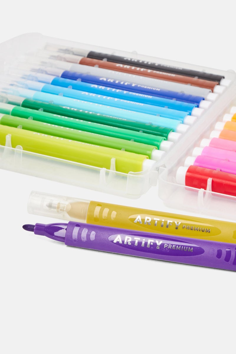 Artify 24 Pieces Premium Quality Art Markers, Pink Combo - Image 5