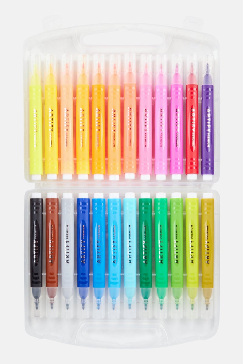Artify 24 Pieces Premium Quality Art Markers, Pink Combo - Image 3