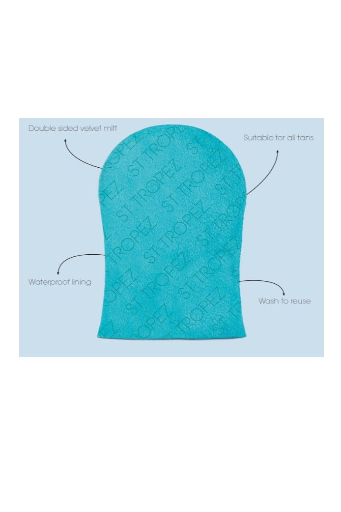 St.Tropez Double-Sided Luxe Velvet Applicator Mitt, Soft Self Tanning Mitt for a Flawless Finish, Waterproof Tanning Mitt for a Smooth and Even Self Tan, Ultimate Mitt for Self Tanner, 1 ct - Image 2