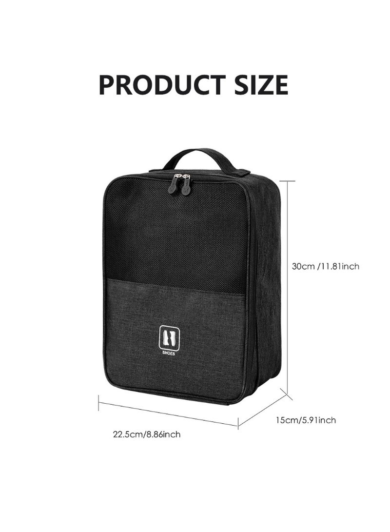 Portable Travel Storage Bag Oxford Fabric Waterproof Dustproof Shoe Bag Outdoor Hiking Sports Shoe Organizer Bag Can Hold 3 Pairs of Shoes, Ideal for Travel and Daily Use Storage Bag - Image 2