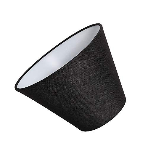 TOOTOO STAR Barrel Black Small Lamp Shade for Table Lamps Replacement, 5x9x7 Inch,Fabric Cloth, Spider Model (Black) - Image 3