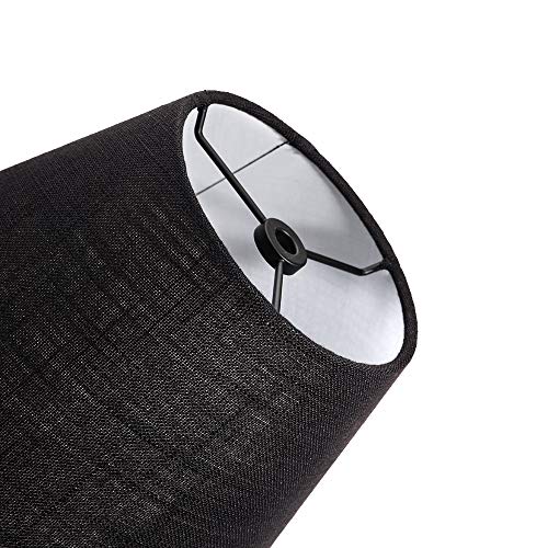 TOOTOO STAR Barrel Black Small Lamp Shade for Table Lamps Replacement, 5x9x7 Inch,Fabric Cloth, Spider Model (Black) - Image 4