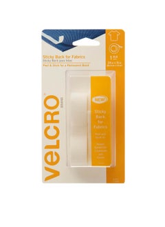 VELCRO Brand Sticky Back for Fabrics Tape 3/4 X 24inch White  - Image 2