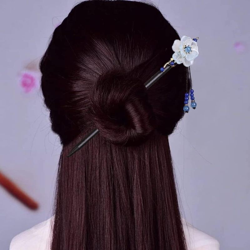 Chinese Hair Sticks: Multicolor - Traditional Chinese Hairpin for Women With Long Hair - Image 4