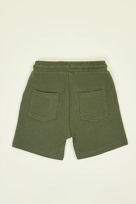 أر أند بي Embroidery Detail Shorts with Drawstring Waist