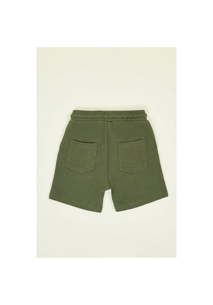 أر أند بي Embroidery Detail Shorts with Drawstring Waist