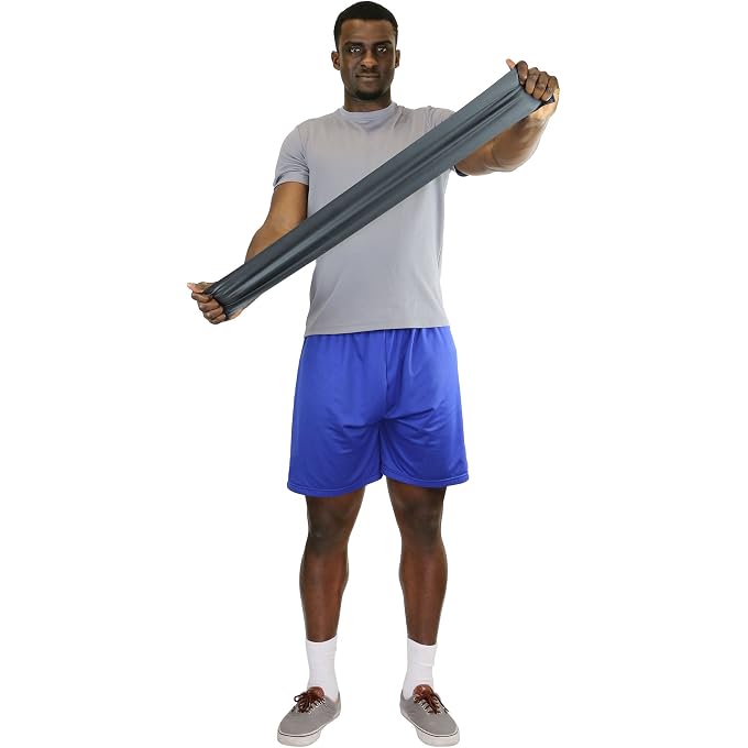 3B Scientific Cando Perf 100 Low Powder Exercise Band, 100 Yard With Perforations, Black: X-Heavy - Image 2