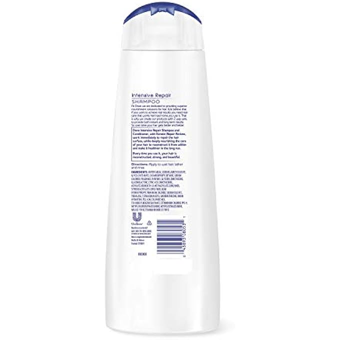Dove NUTRITIVE SOLUTIONS SHAMPOO, INTENSE REPAIR, 12-OUNCE - Image 3