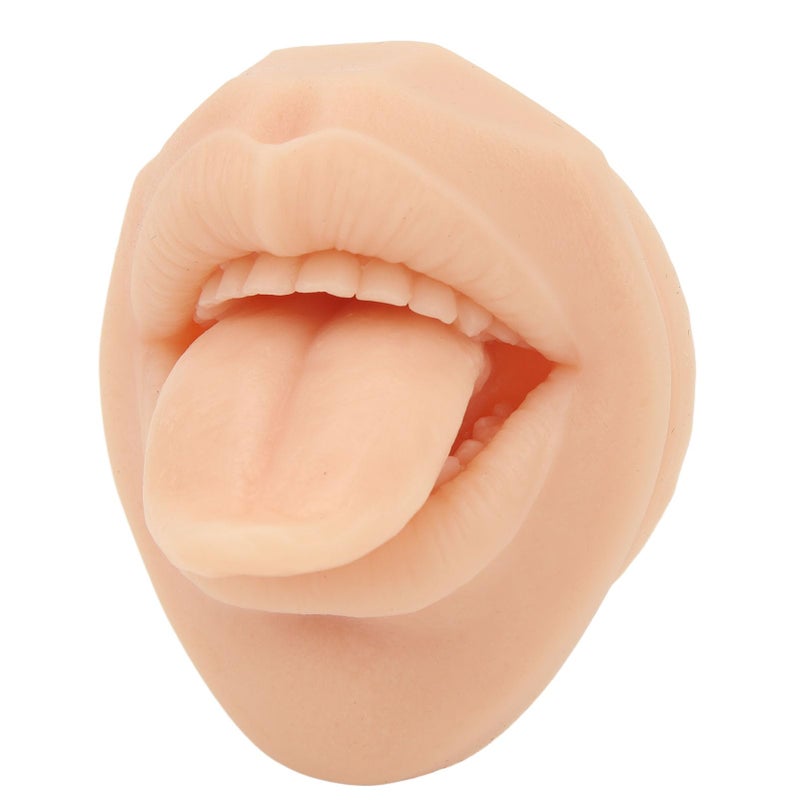 gernie Silicone Tongue Mouth Model Silicone Tongue Study Body Medicine Practice Accessories Mouth Lip Mouth for Drug Lip Piercing Kits - Image 5