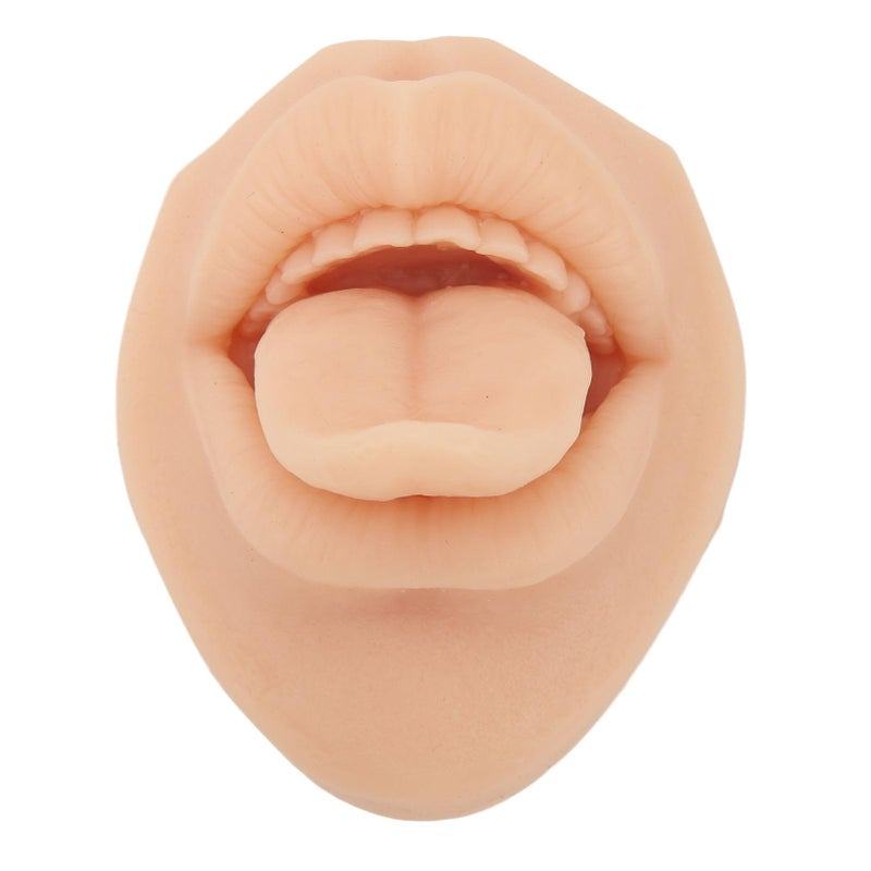 gernie Silicone Tongue Mouth Model Silicone Tongue Study Body Medicine Practice Accessories Mouth Lip Mouth for Drug Lip Piercing Kits - Image 1
