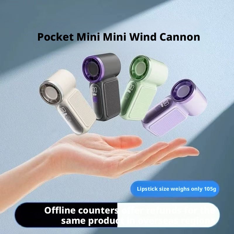 مروحة يدوية صغيرة X688 توربو عالية السرعة قابلة للشحن عبر USB محمولة للخارج - Image 2